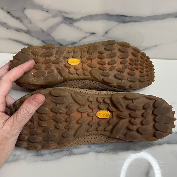 Merrell J76466 Women's Brown Leather Outdoor Vibram Slip On Marina Loafers Sz 7 - Picture 8 of 8